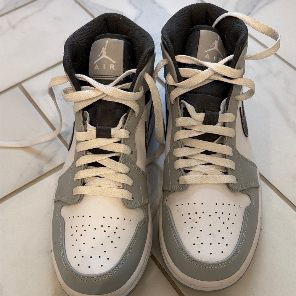 Nike Air Jordan Gray and White Sneakers